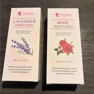Lavender and Rose hand lotion lot of 2